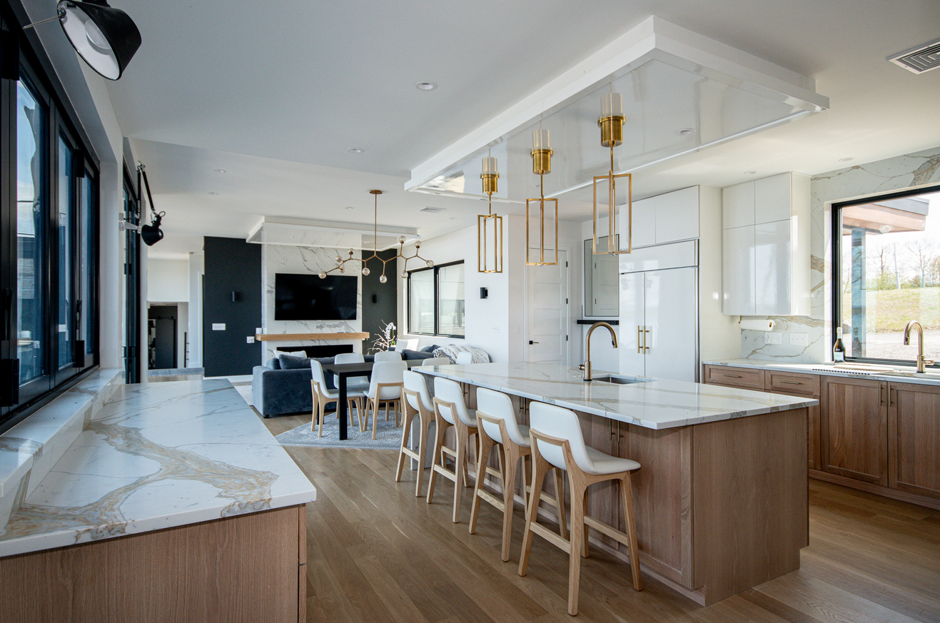 Countertop installation by Classic Stoneworks in New Hampshire.