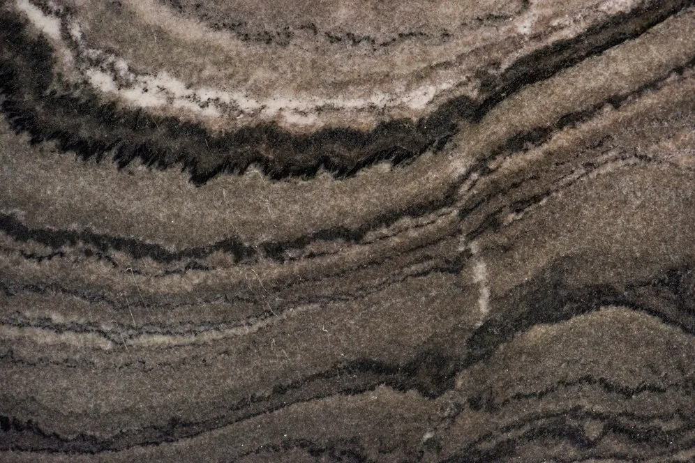 Close-up of a slab, representing the designs of granite countertops.